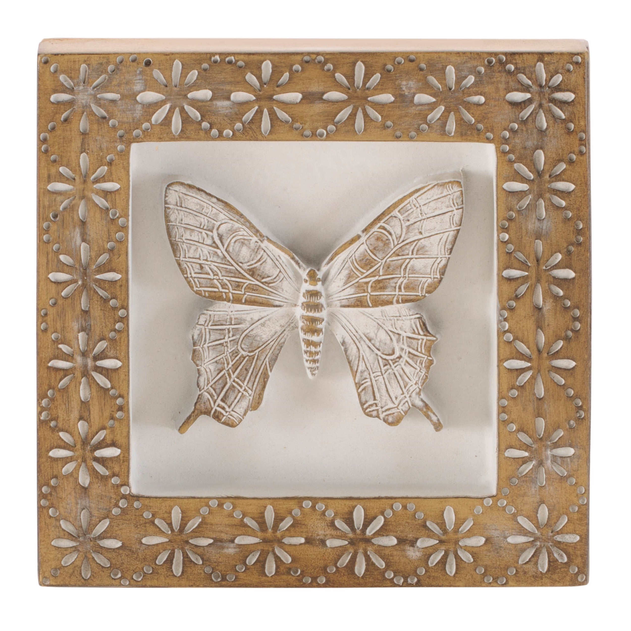 Sculpted Butterfly and Dragonfly Wall Plaque (Set of 2)