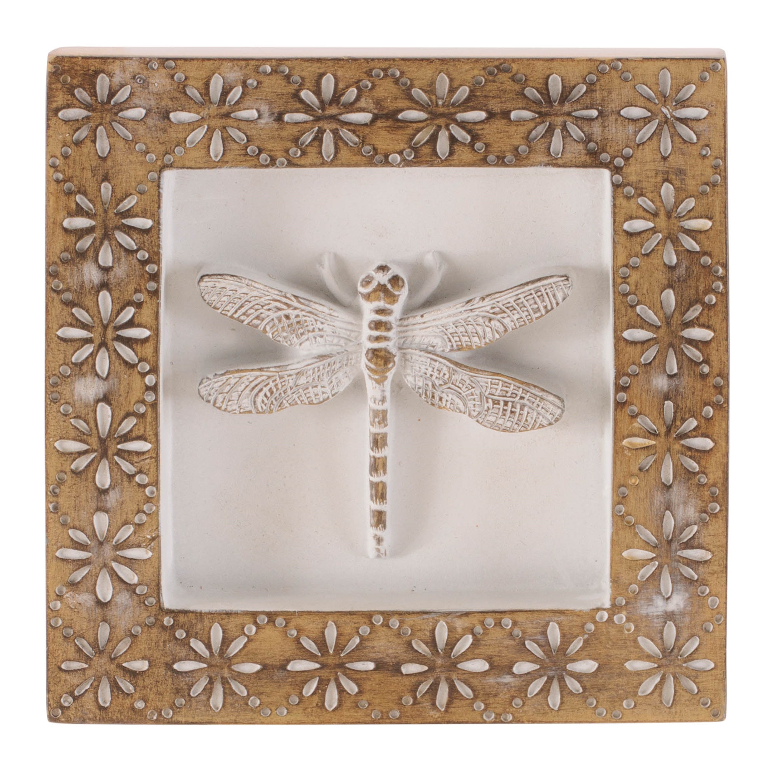 Sculpted Butterfly and Dragonfly Wall Plaque (Set of 2)