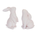 Blush Glitter Bunny Figurine (Set of 2)
