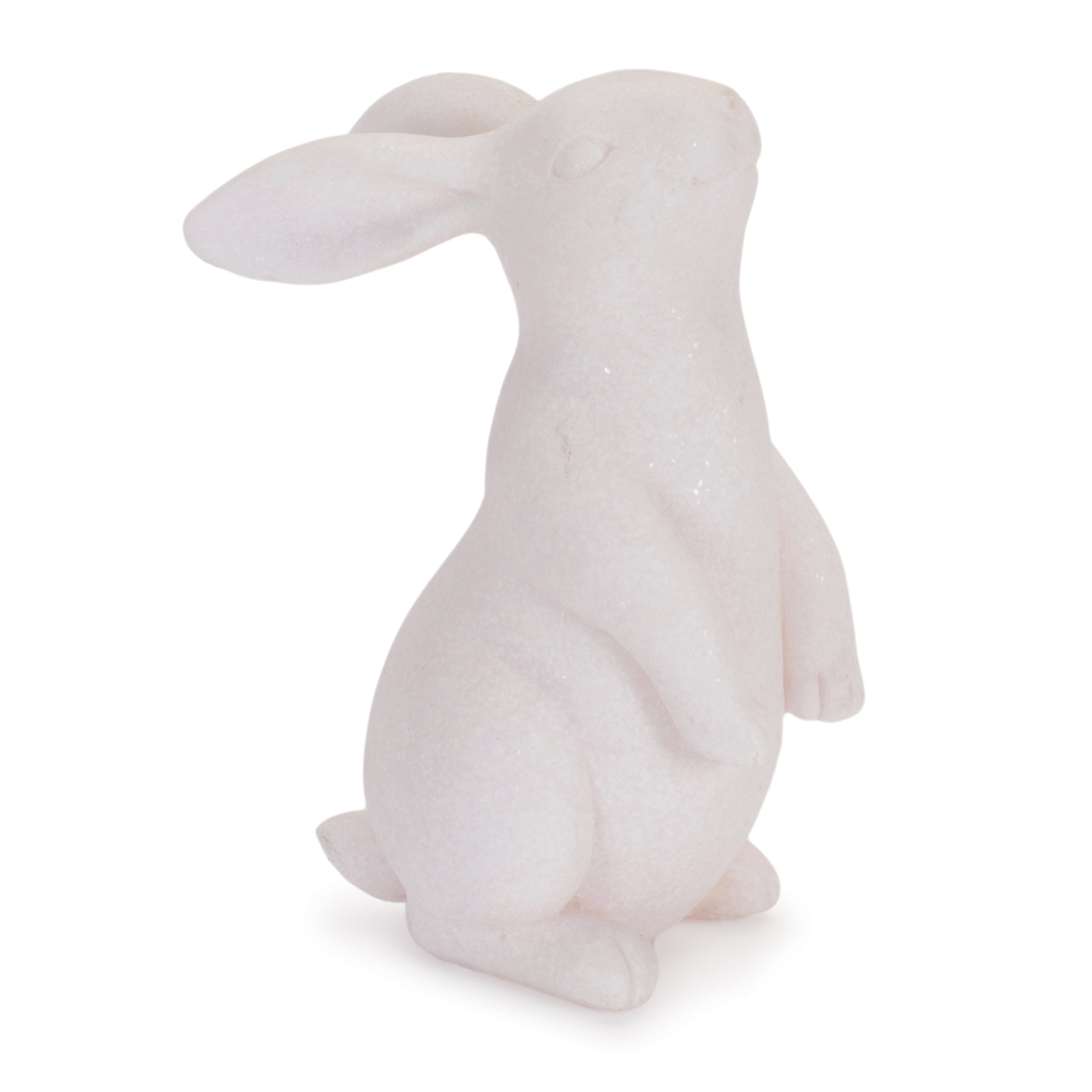 Blush Glitter Bunny Figurine (Set of 2)