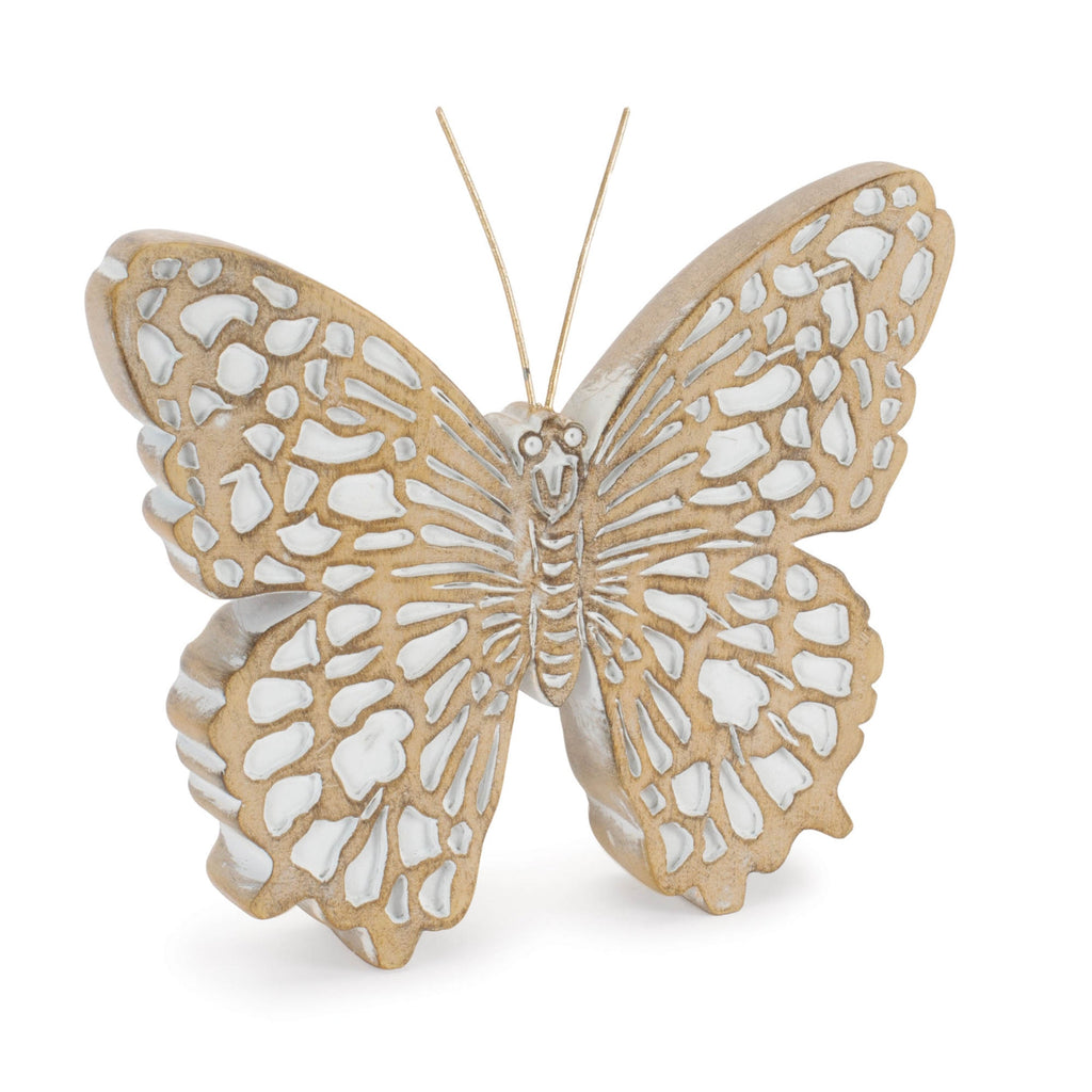 Detailed Butterfly Shelf Sitter (Set of 2)