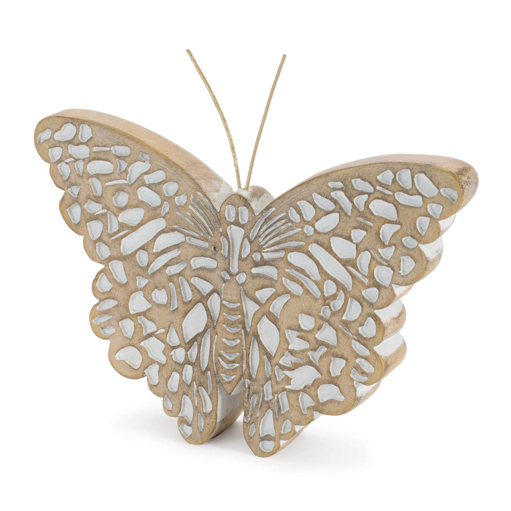 Detailed Butterfly Shelf Sitter (Set of 2)