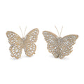 Detailed Butterfly Shelf Sitter (Set of 2)