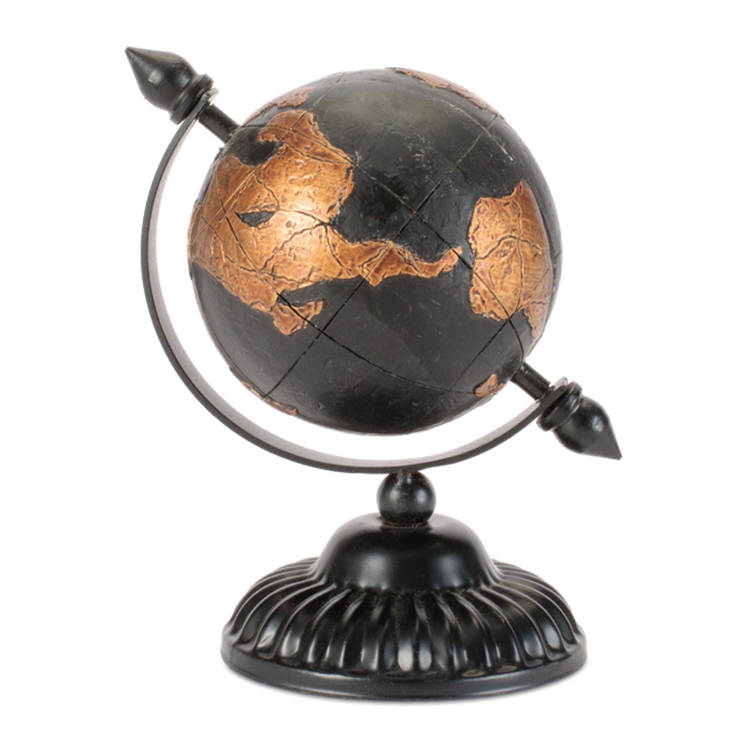 Modern Globe with Metal Base 7"H