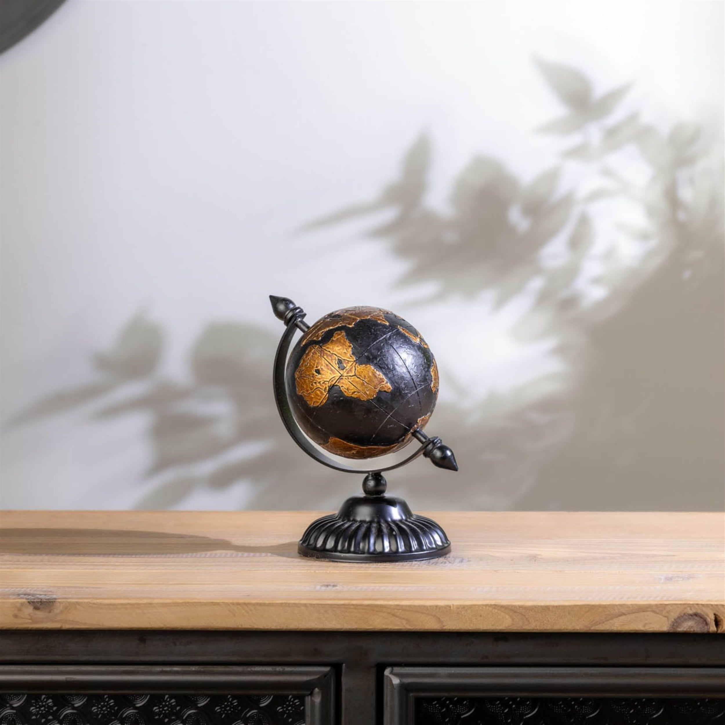Modern Globe with Metal Base 7"H