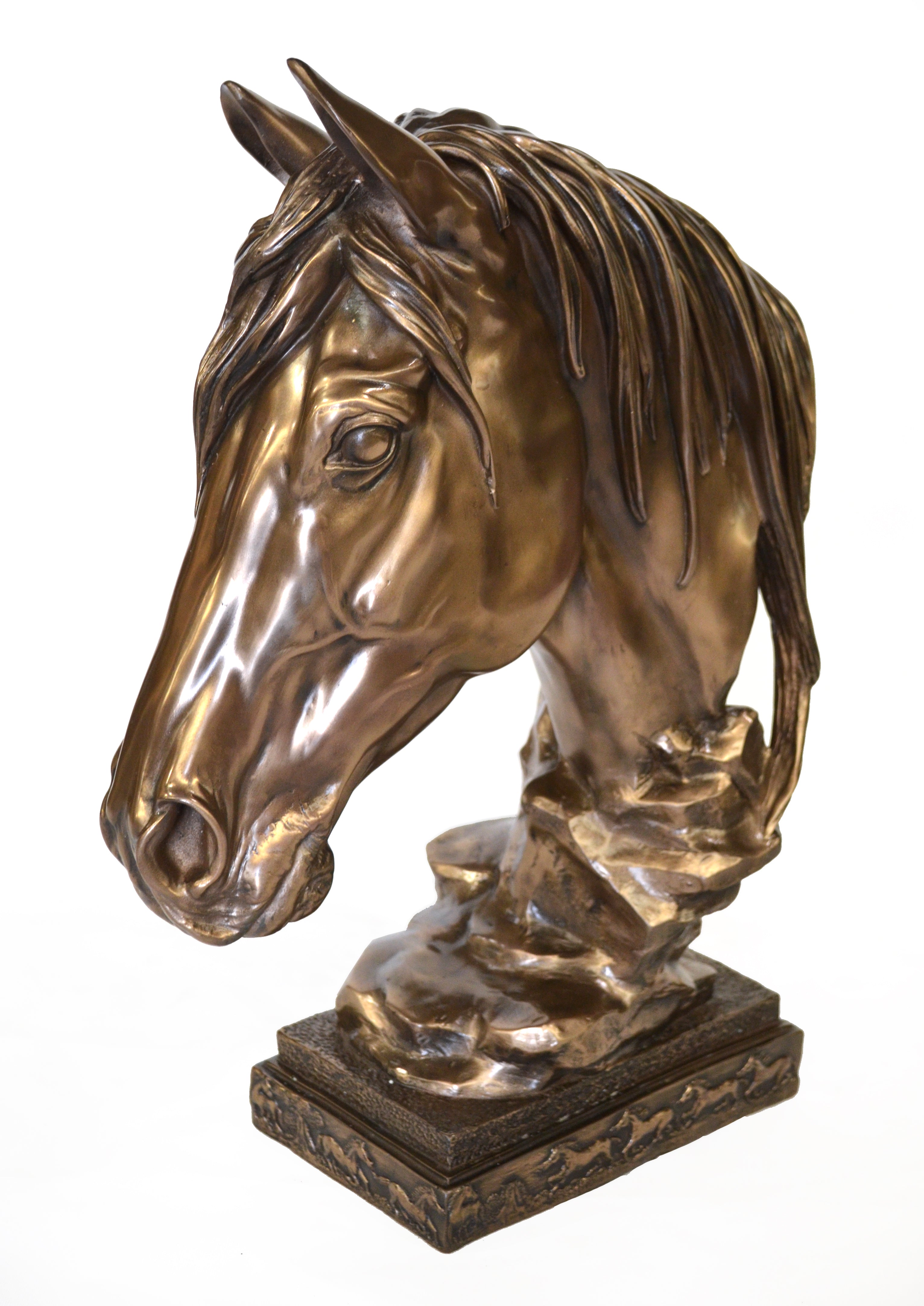 Bronzed Horse Bust Classic