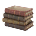 Decorative Book Stack Vase 5"H