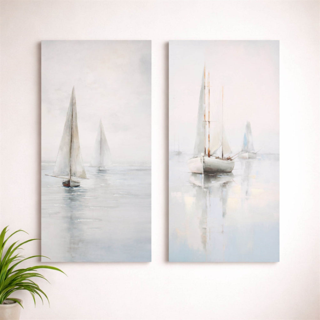 Canvas Sailboat Print (Set of 2)