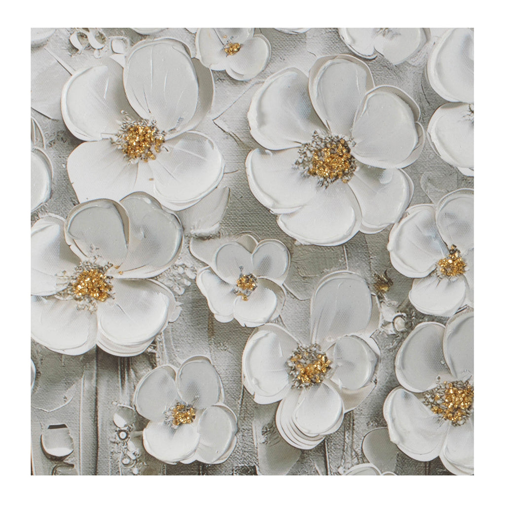 Textured Dogwood Canvas Art 47"L