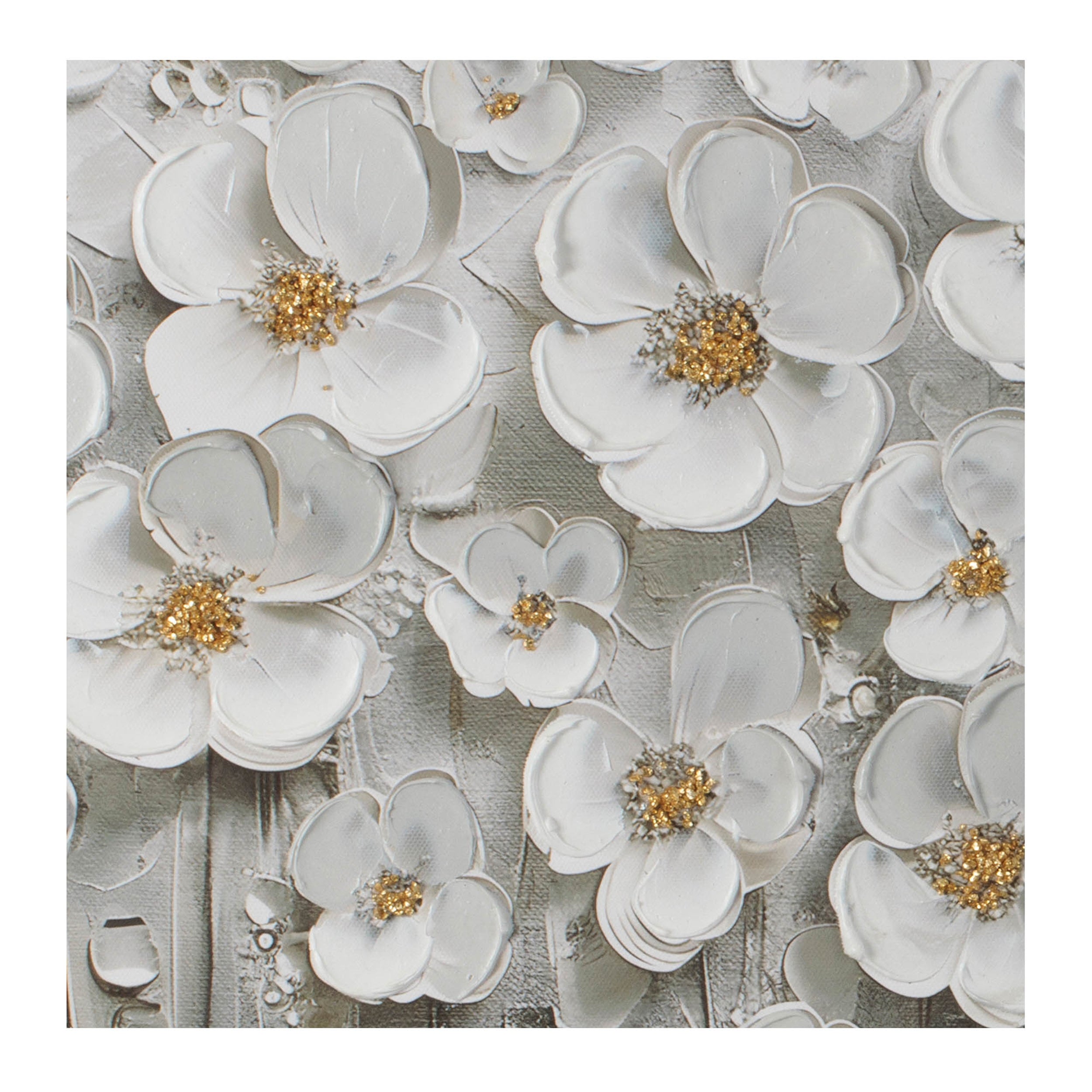Textured Dogwood Canvas Art 47"L