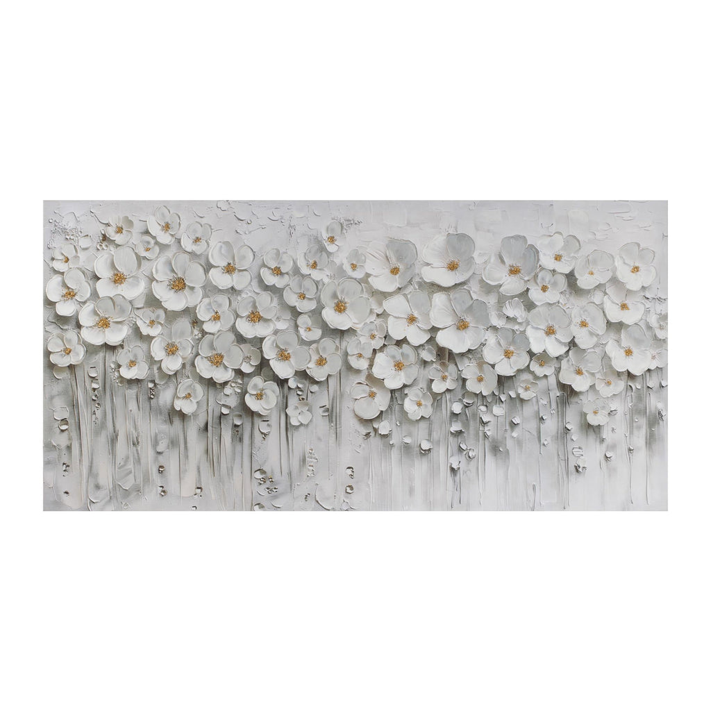 Textured Dogwood Canvas Art 47"L