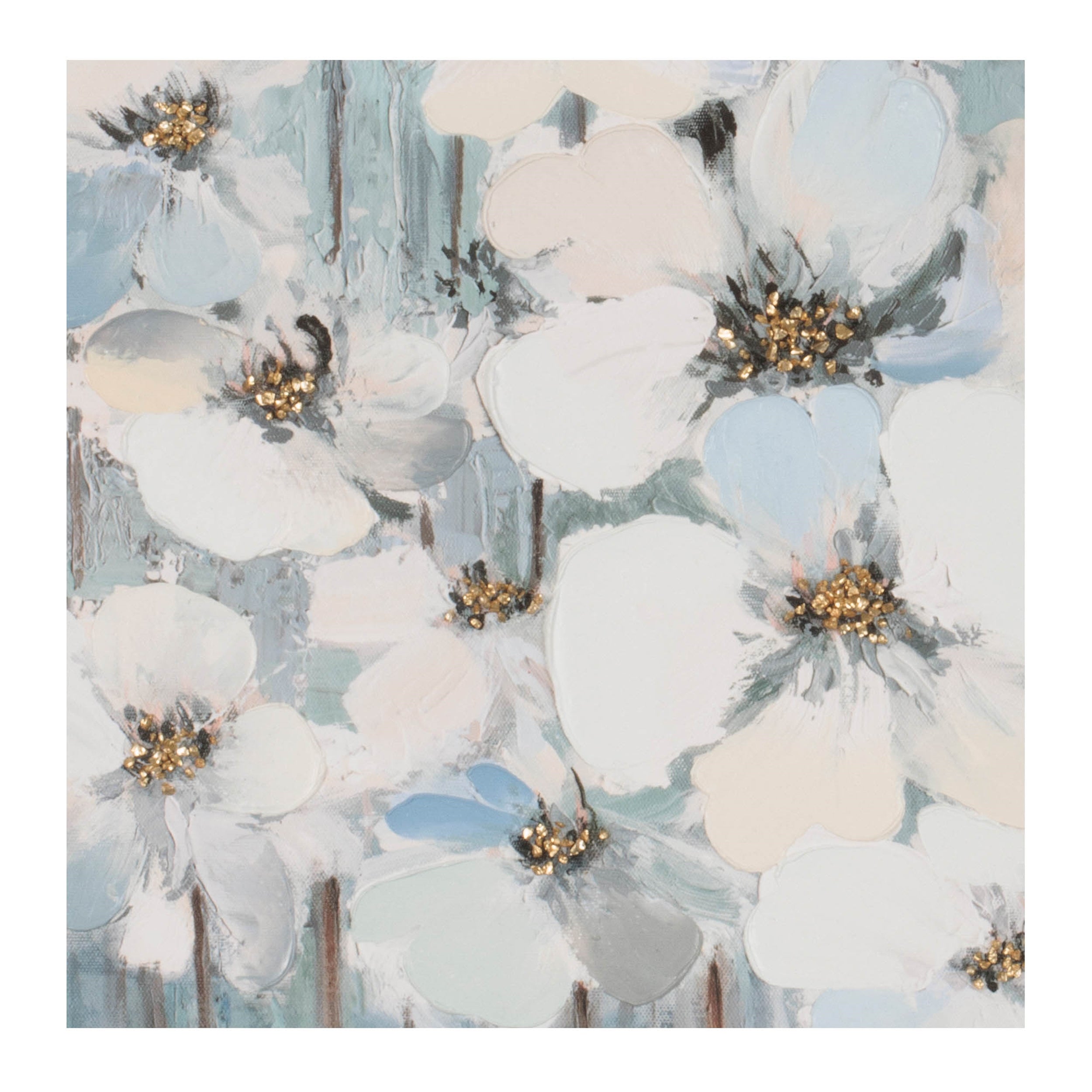 Dogwood Floral Canvas Art 24"SQ