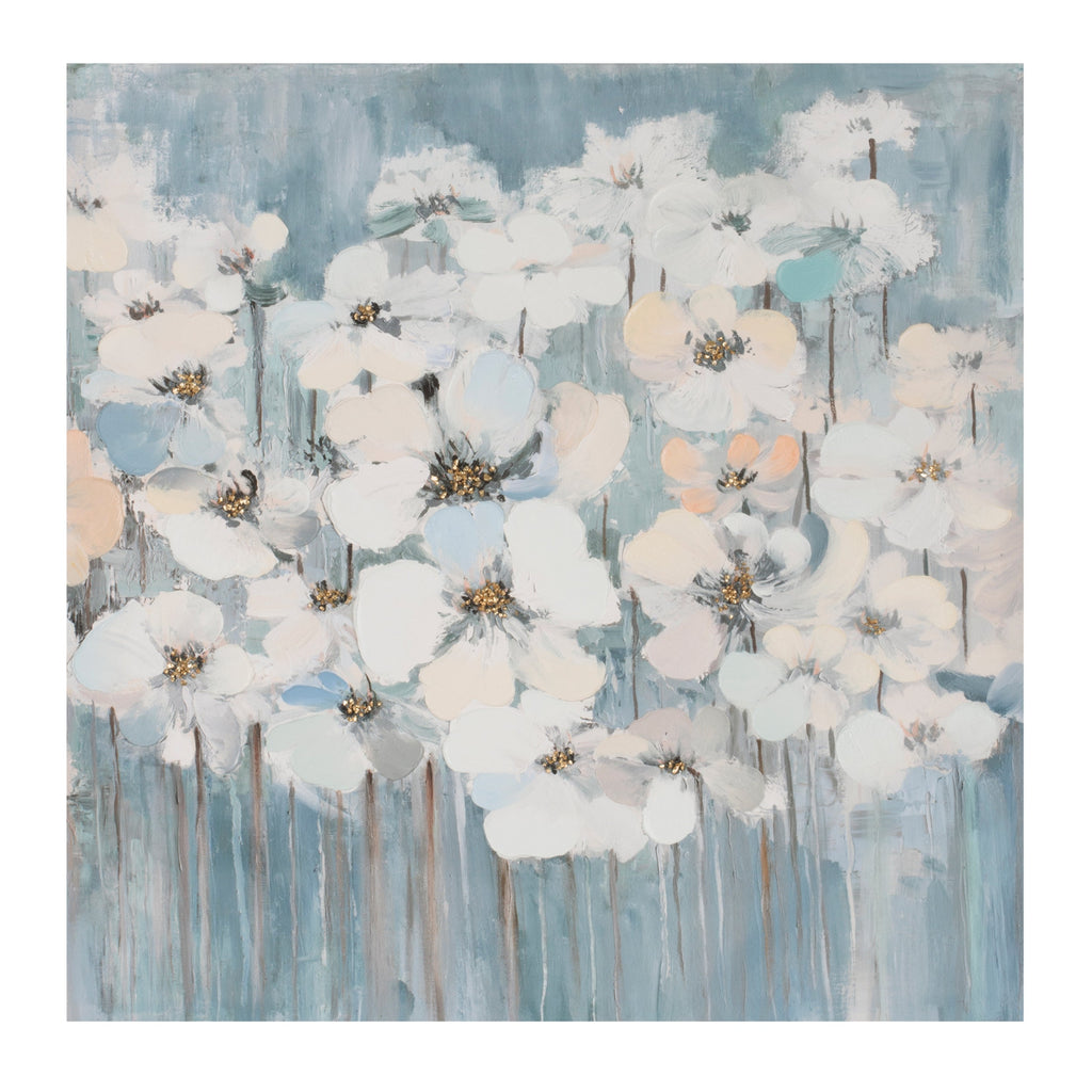 Dogwood Floral Canvas Art 24"SQ