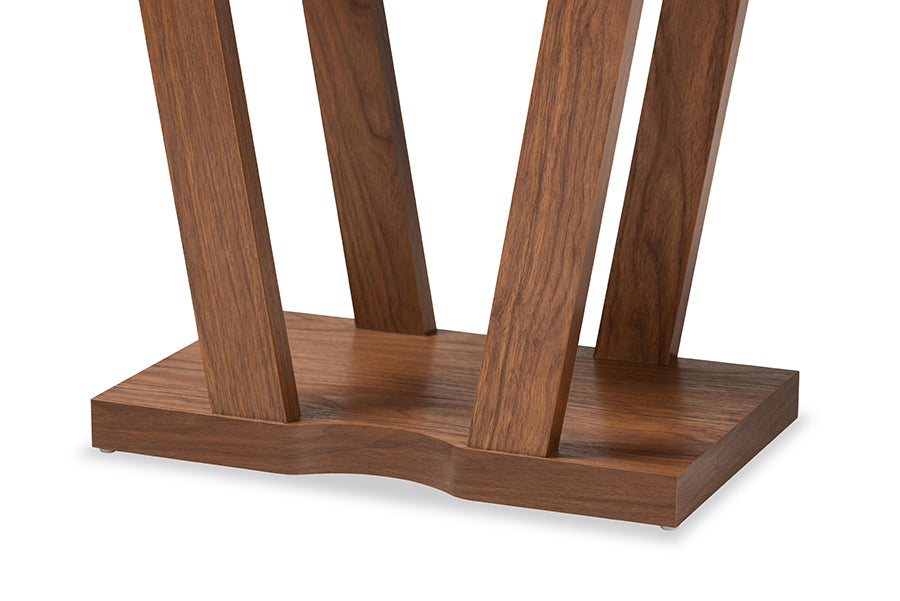 Baxton Studio Boone Modern and Contemporary Walnut Brown Finished Wood Console Table