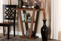 Baxton Studio Boone Modern and Contemporary Walnut Brown Finished Wood Console Table