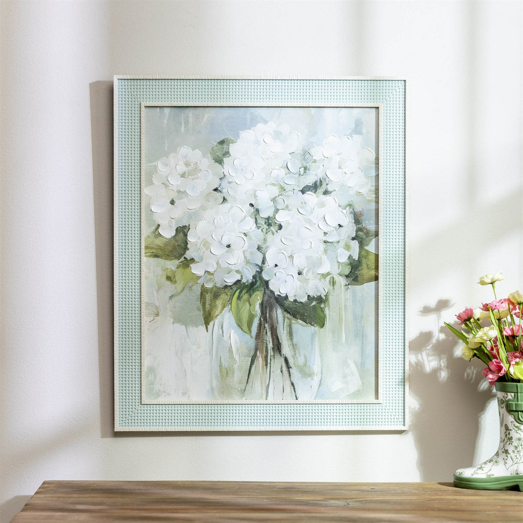 Framed Hydrangea Canvas Art 24"H