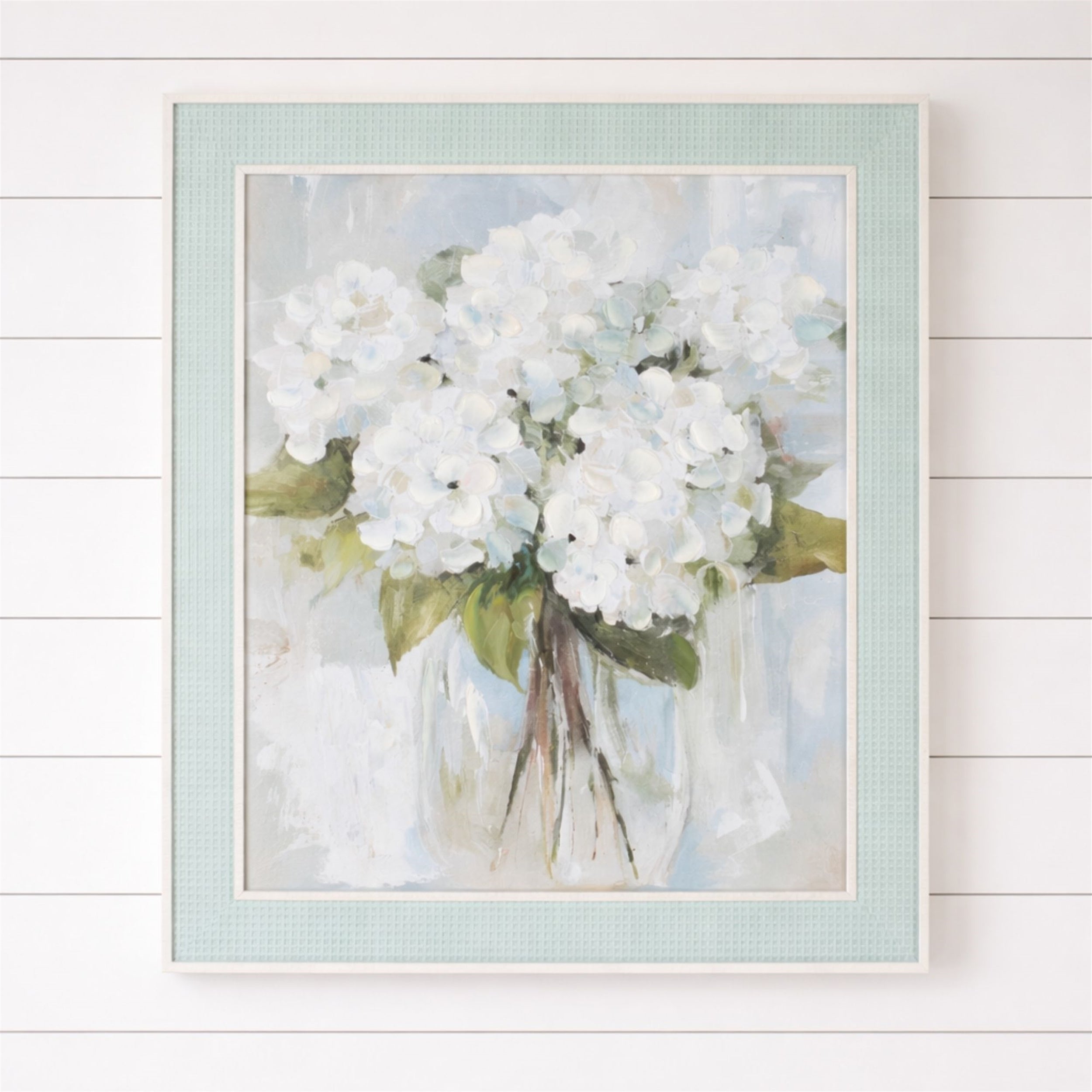 Framed Hydrangea Canvas Art 24"H