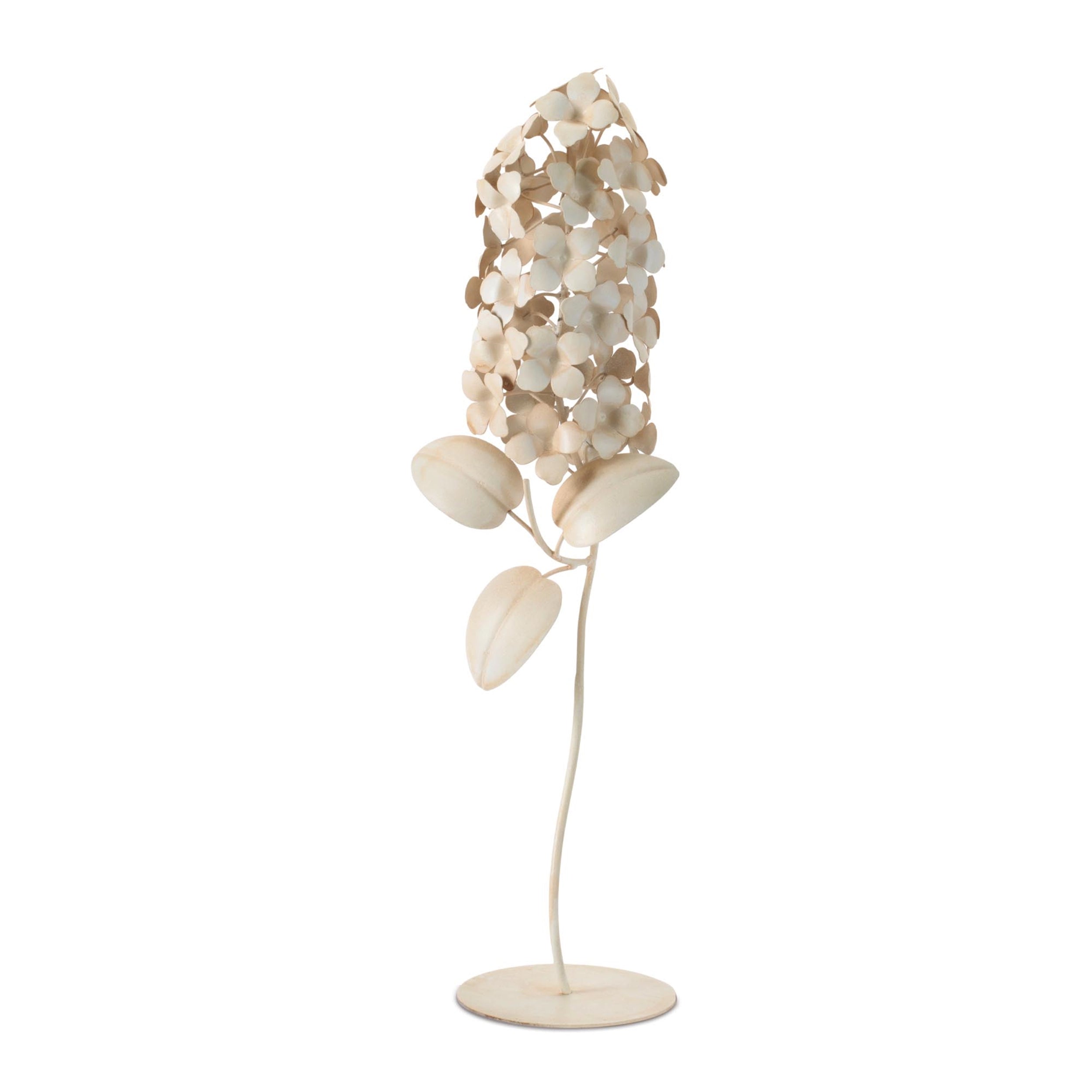 Metal Cone Hydrangea Floral DŽcor 20"H