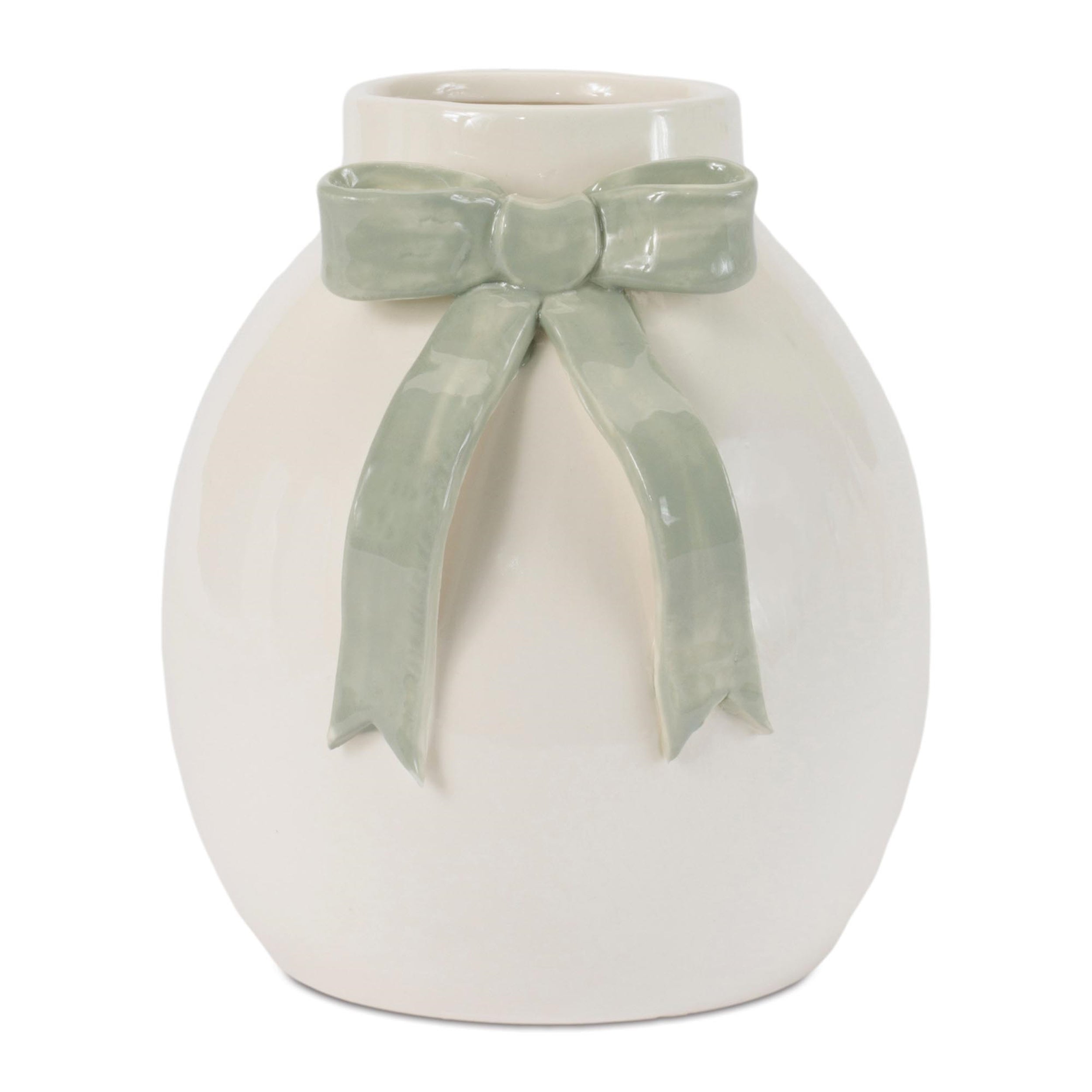Decorative Bow Sculpted Vase (Set of 4)
