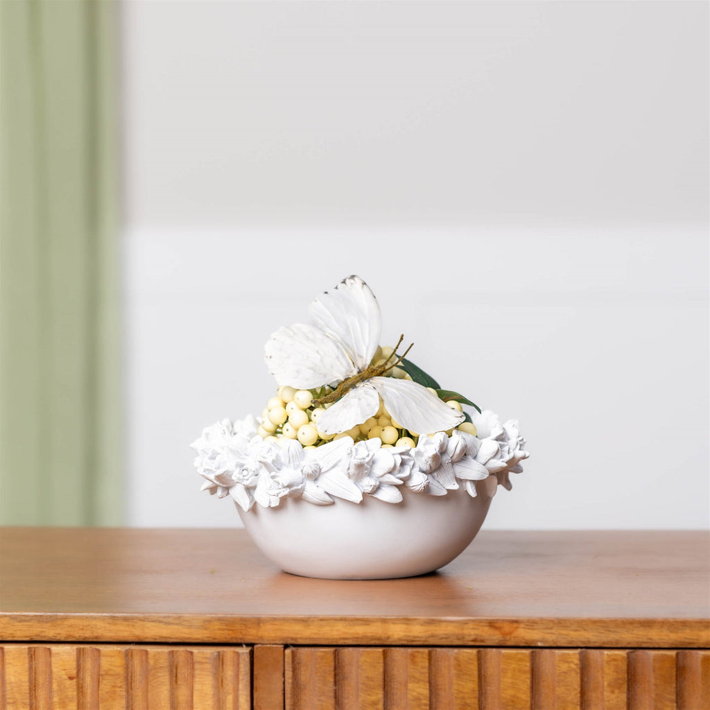 Decorative Floral Sculpted Bowl