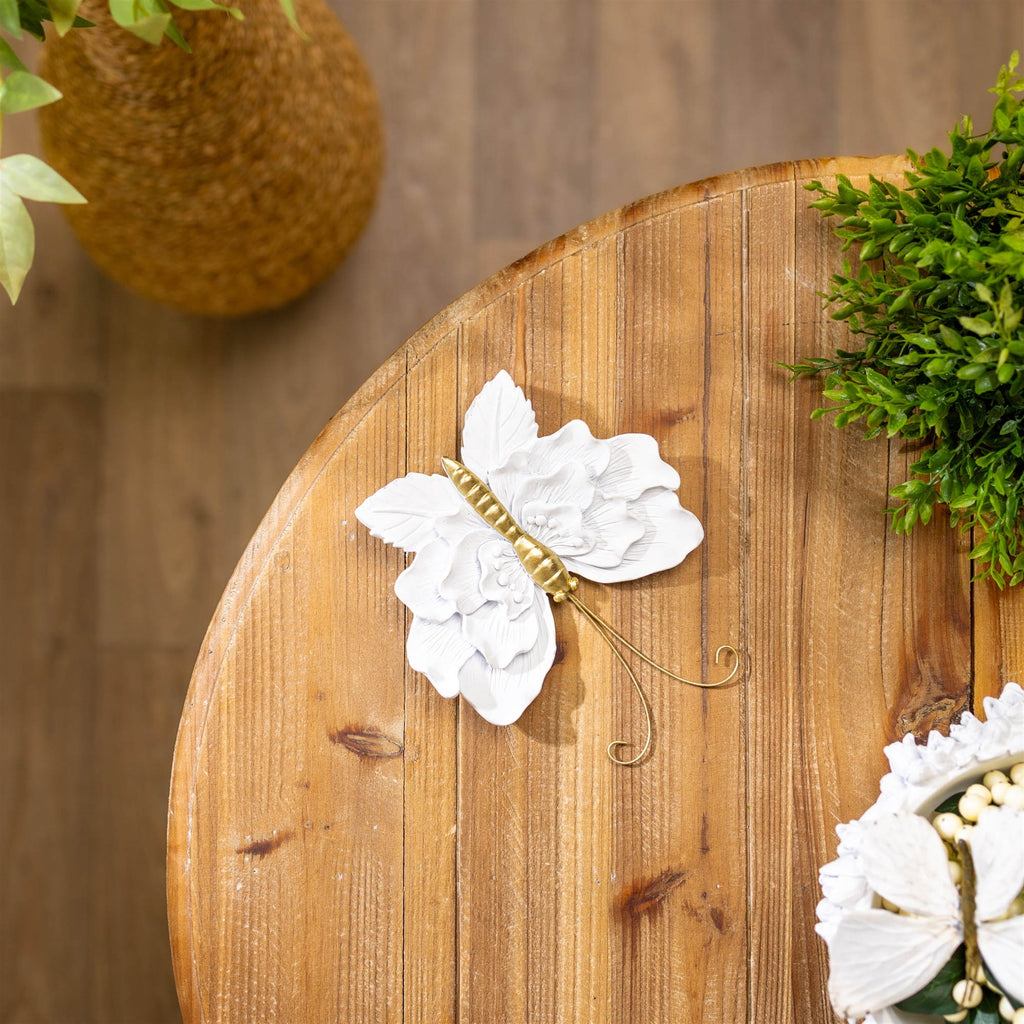 Floral Butterfly Shelf Sitter (Set of 2)