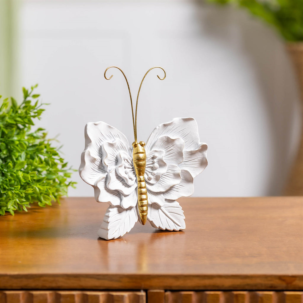 Floral Butterfly Shelf Sitter (Set of 2)