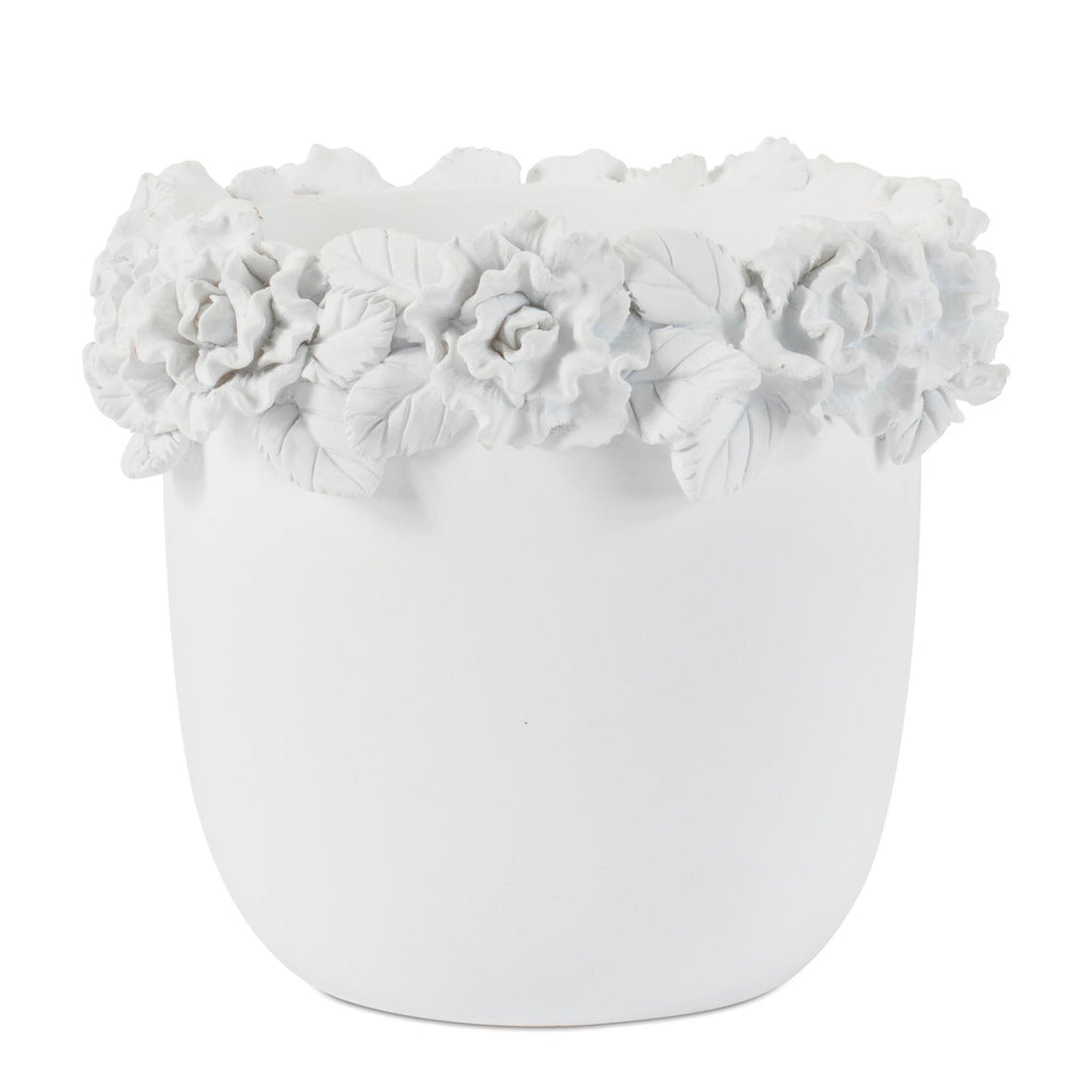 Decorative Floral Sculpted Container