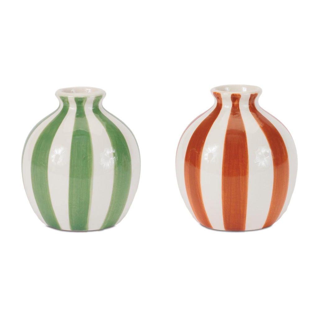 Striped Mini Bud Vase (Set of 4)