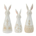 Ornate Floral Pattern Rabbit (Set of 3)