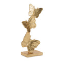 Gold Stacked Butterfly DŽcor (Set of 2)