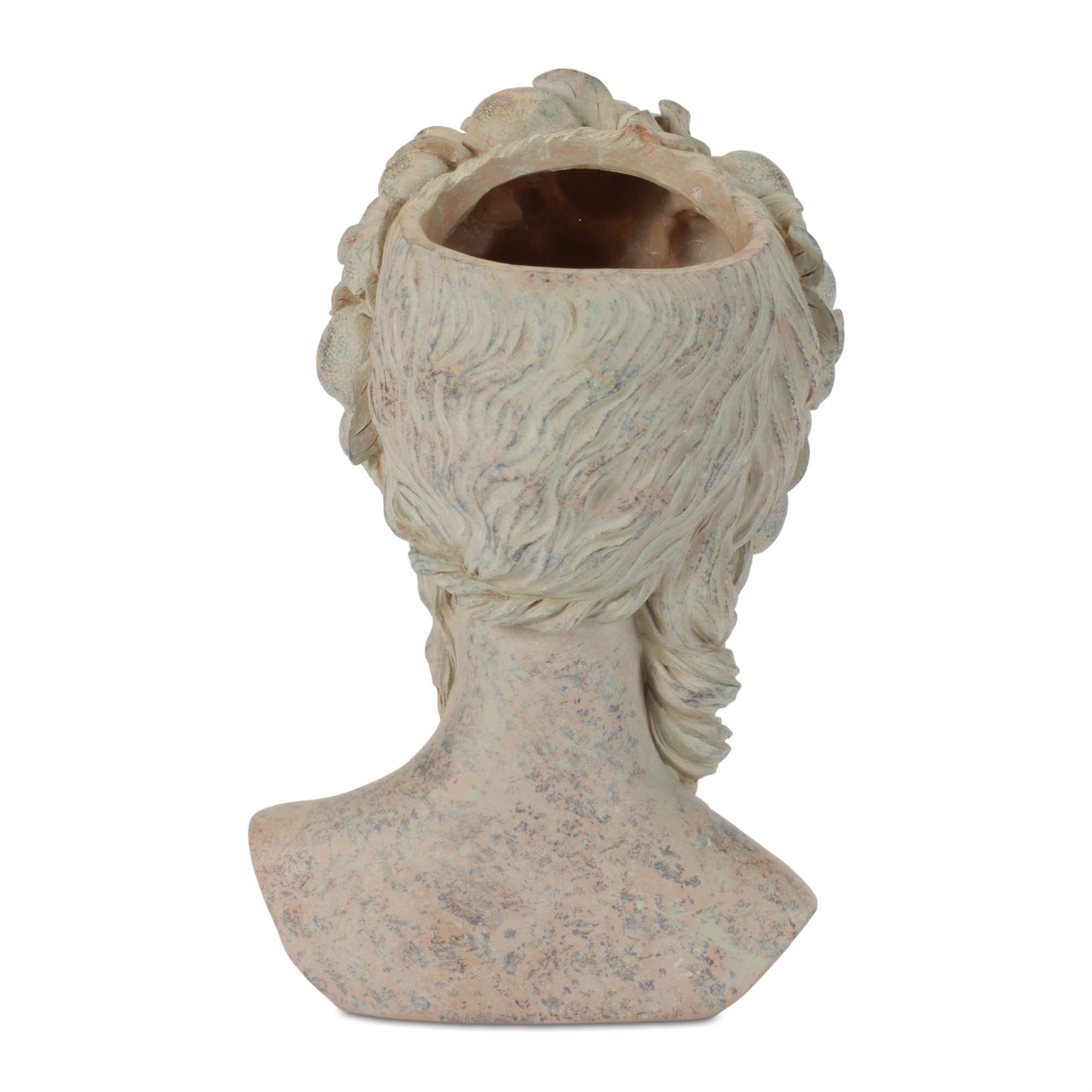 Decorative Woman Bust Planter 10.5"H