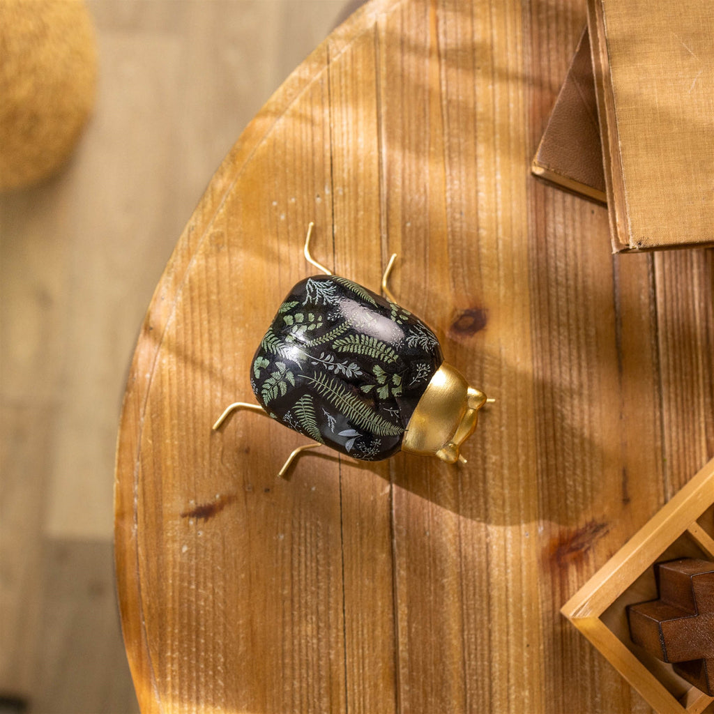 Ceramic Insect with Fern Print (Set of 2)