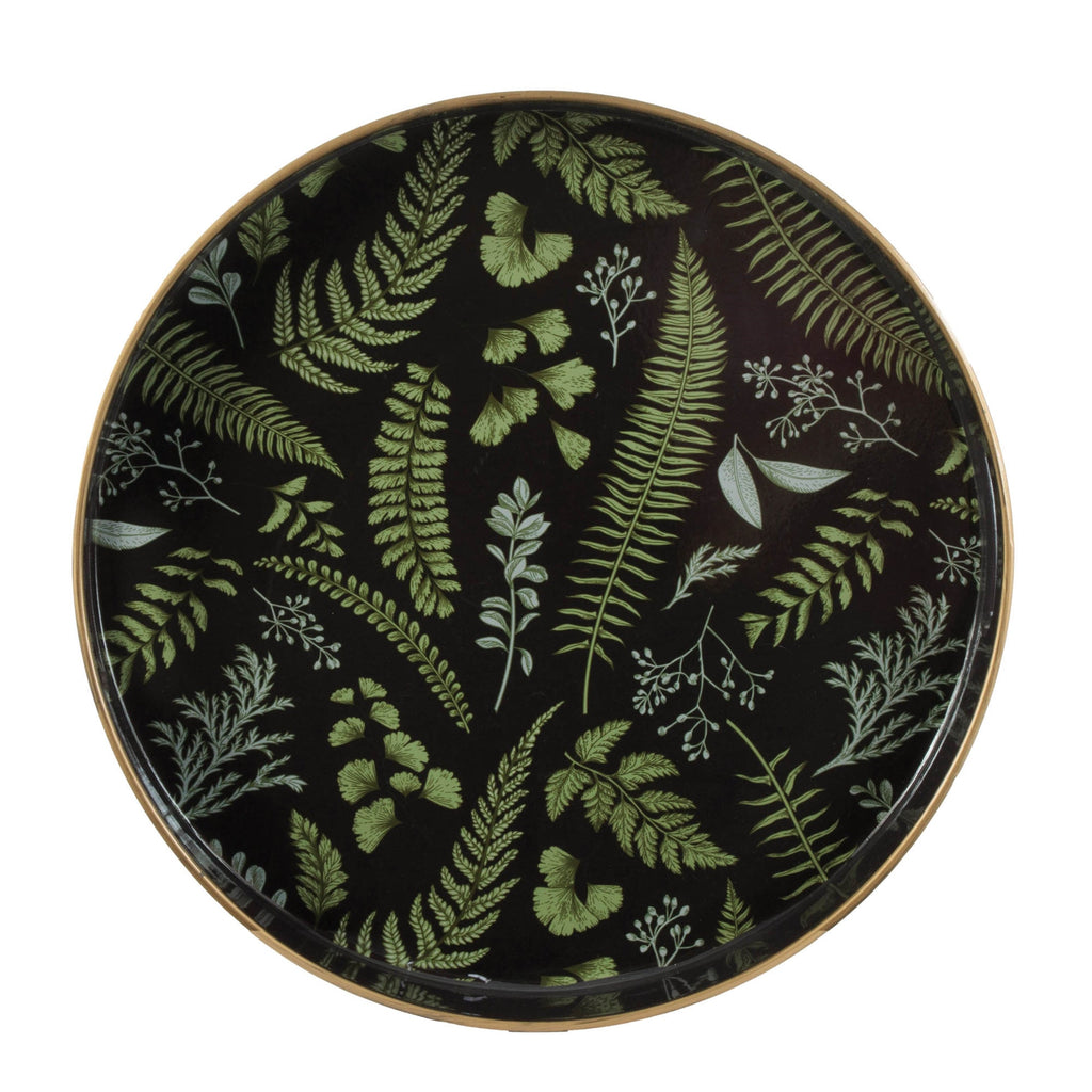 Botanical Fern Tray 13.5"D