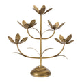 Sculpted Floral Candelabra 16.75"H