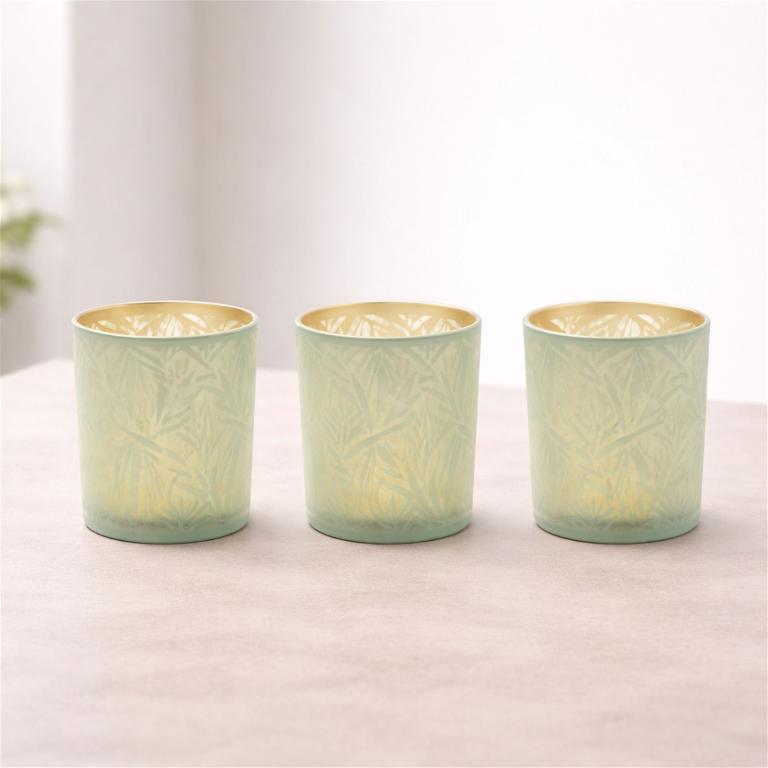 Tropical Patterned Votive Holder (Set of 3)