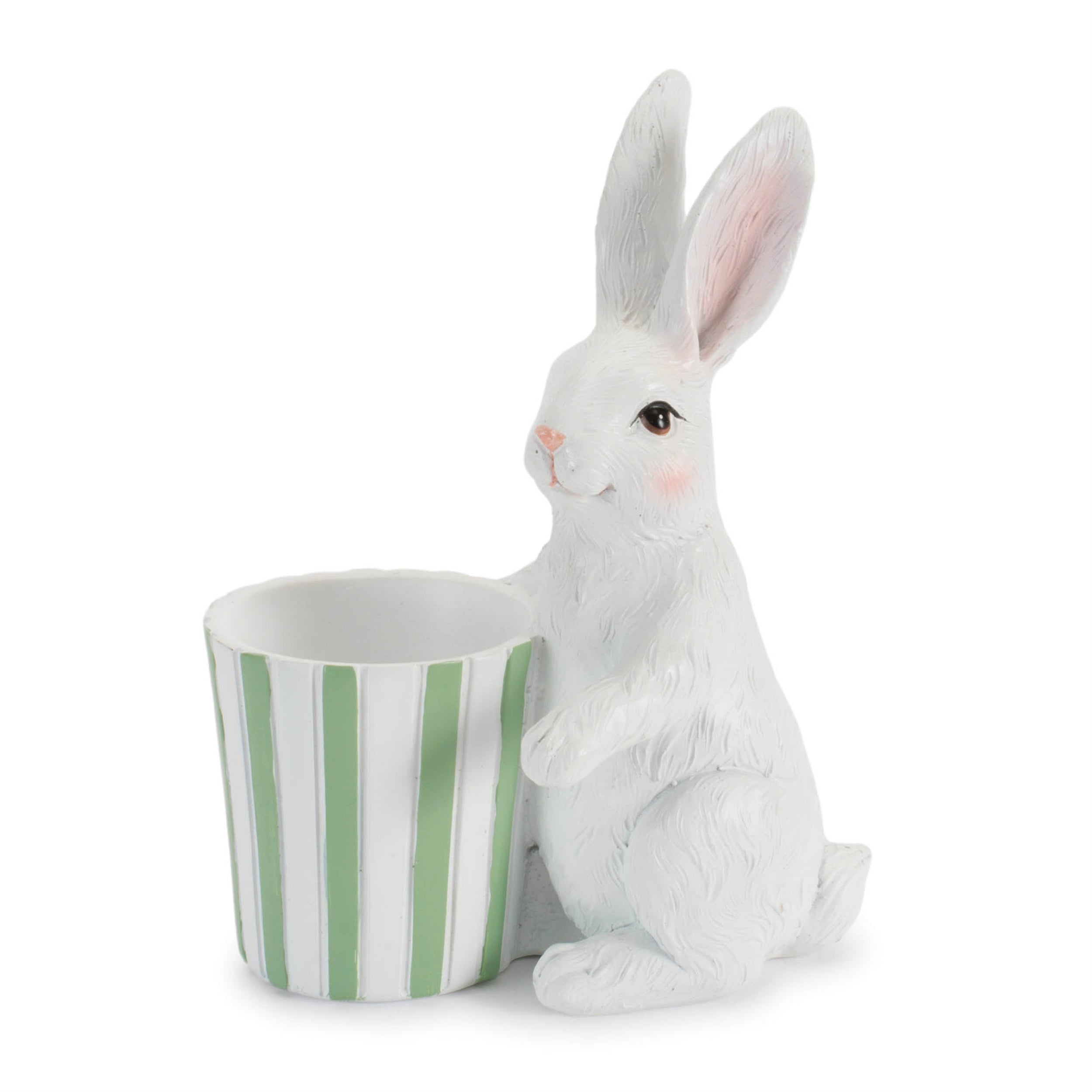 Rabbit Figurine with Planter (Set of 2)