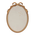 Oval Pin Board Frame with Elegant Bow Accent 23.5"H