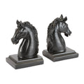 Contemporary Horse Bust Bookends (Set of 2)