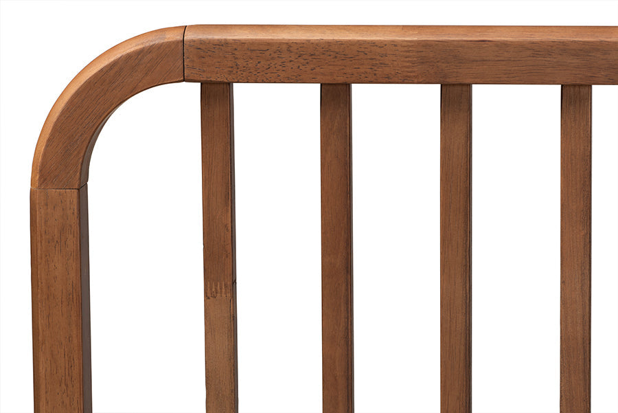 Baxton Studio Neilan Modern and Contemporary Walnut Brown Finished Wood Full Size Platform Bed
