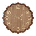 Scalloped Wood Wall Clock 20"D