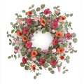 Poppy & Tulip Floral Wreath 22"D