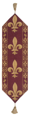 Fleur de Lys Red III European Table Runners