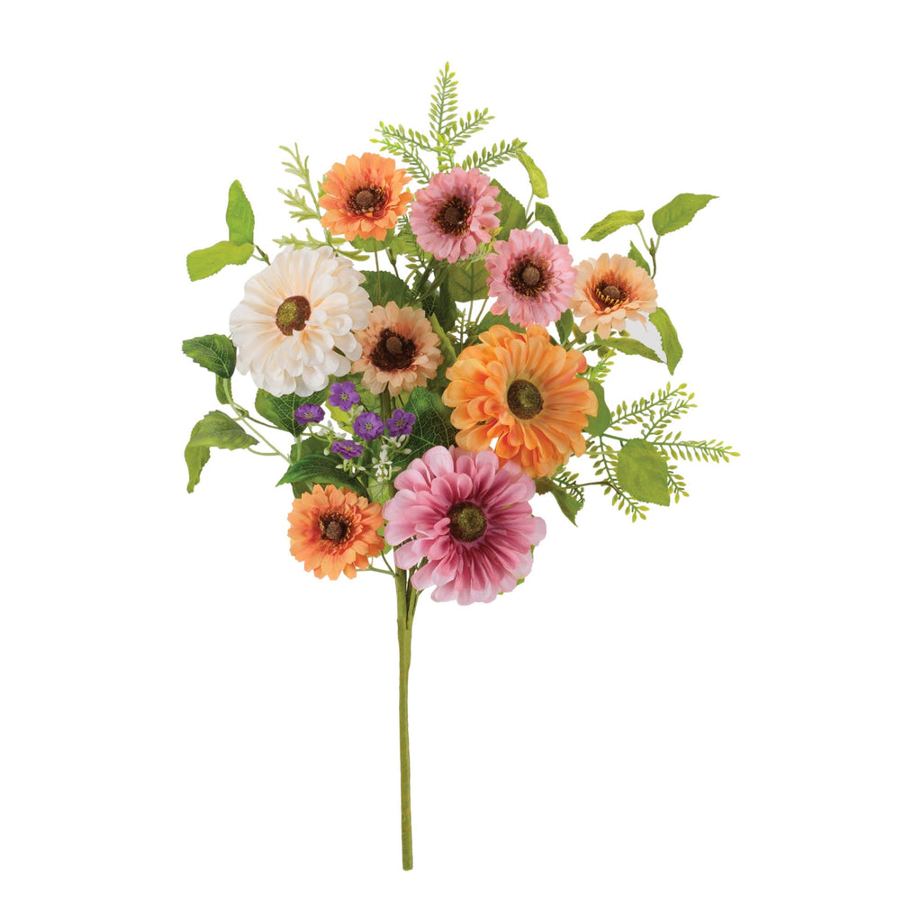 Mixed Zinnia Floral Bush (Set of 2)