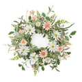Mixed Daisy Floral Candle Ring 18 Inch