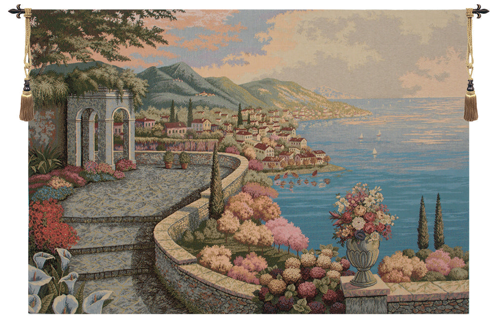 Promenade By The Lake Italian Tapestry