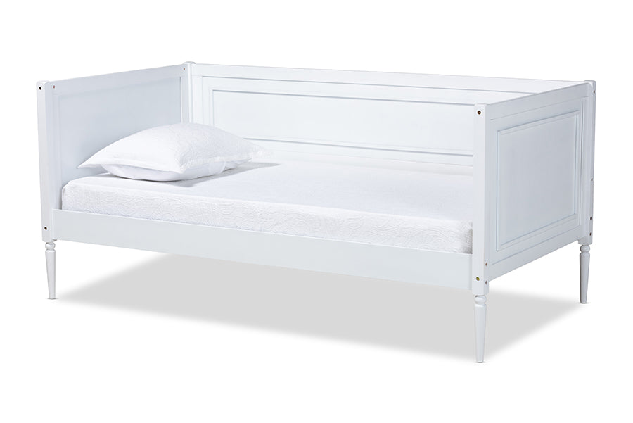Baxton Studio Daniella Modern and Contemporary White Finished Wood Daybed