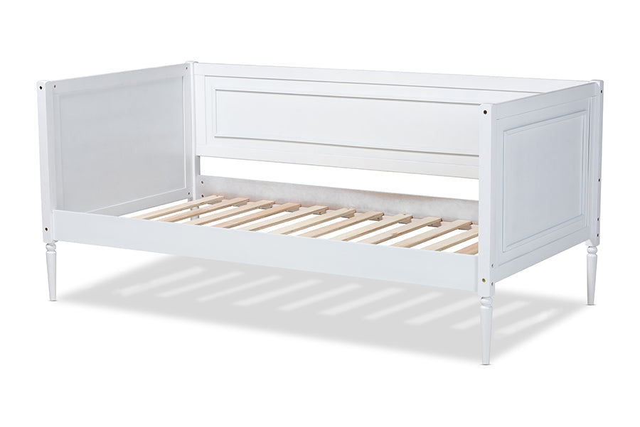 Baxton Studio Daniella Modern and Contemporary White Finished Wood Daybed