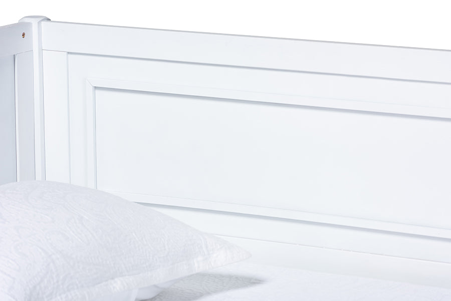 Baxton Studio Daniella Modern and Contemporary White Finished Wood Daybed
