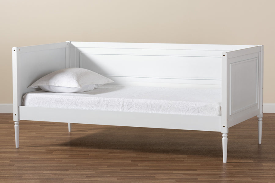 Baxton Studio Daniella Modern and Contemporary White Finished Wood Daybed