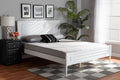 Baxton Studio Daniella Modern and Contemporary White Finished Wood Full Size Platform Bed